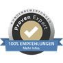 ProvenExpert – 100 % Empfehlungen