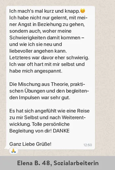 Feedback via WhatsApp