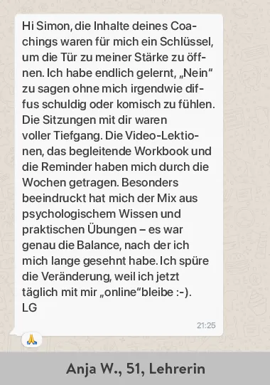 Feedback via WhatsApp