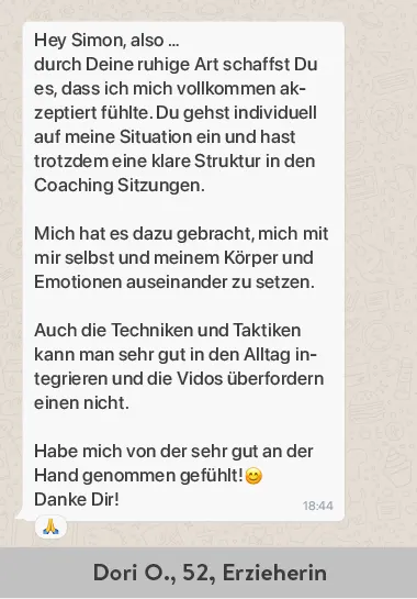 Feedback via WhatsApp